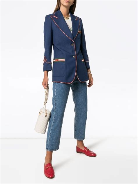 gucci longjacken|farfetch gucci blazer.